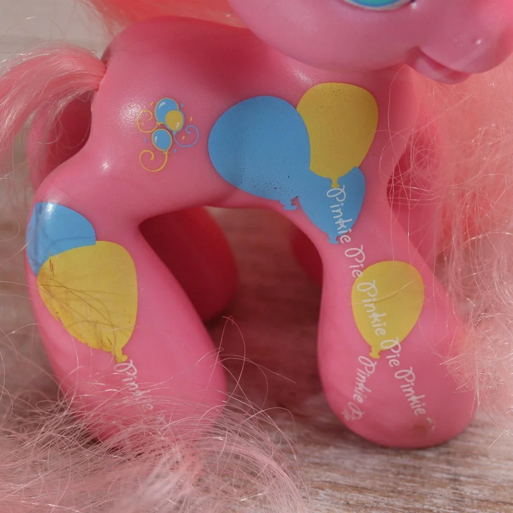 My Little Pony G3.5 Pinkie Pie Pink Pearlescent Balloon Cutie Mark Figure